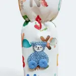 Oly Baby Bottle Cover for Wide Neck 240ml Feeding Bottles – Soft Plush Stretchable Baby Feeding Bottle Cover with Easy-to-Hold Strap (Multicolor)