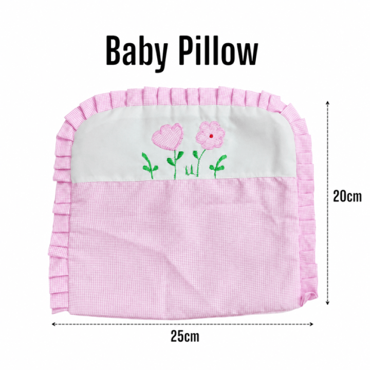 OLY BABY Soft Cotton Baby Pillow for Newborn Babies