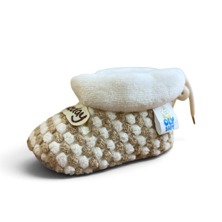 OLY BABY Booties for Newborn Baby Boys & Girls | Warm Winter Infant Booties