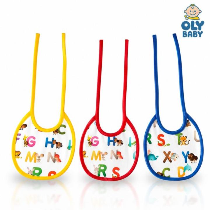 OLY BABY Newborn Baby Bibs Pack of 3 | Soft Cotton Feeding Bibs for Babies | Absorbent & Skin-Friendly