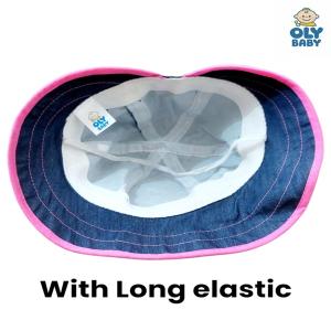 Oly Baby Kids Sun Hat – Premium Denim Bucket Cap with Soft Cotton Fabric for Boys & Girls