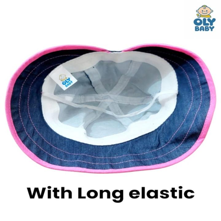 Oly Baby Kids Sun Hat – Premium Denim Bucket Cap with Soft Cotton Fabric for Boys & Girls